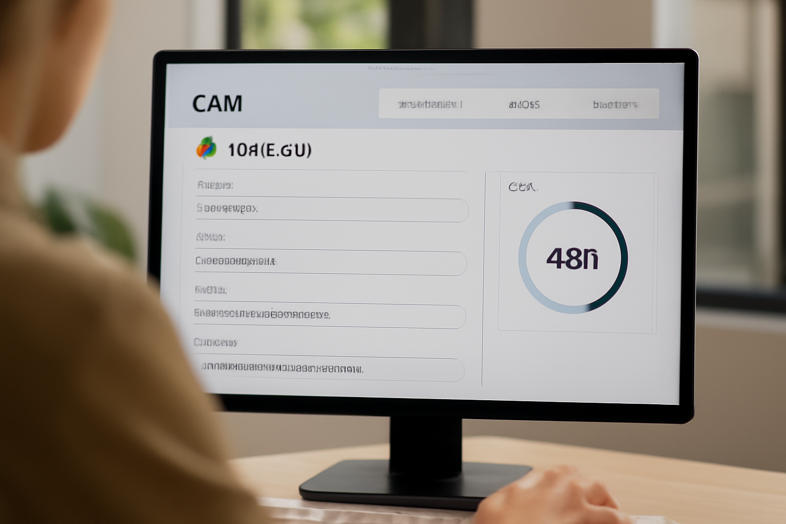 Tela de CRM mostrando chegada de novo lead e notificação de SLA