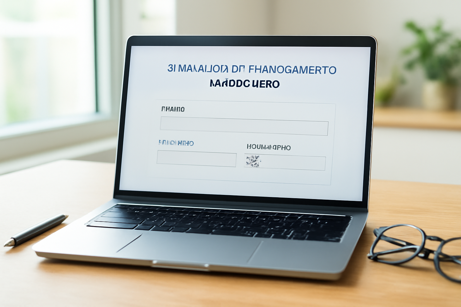 Tela com simulador de financiamento e valores de parcelas