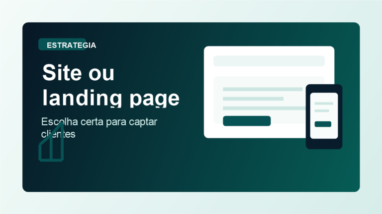 Comparativo entre site completo e landing page em Belém