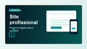 Mockup de site profissional para empresa em Belém