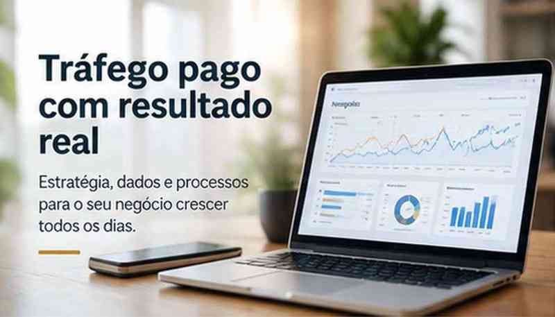 Dashboard de tráfego pago para monitorar campanhas e resultados de clínica odontológica