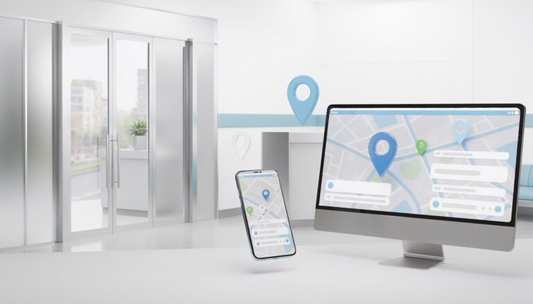 SEO local para médicos com clínica, mapa digital e presença em buscas locais