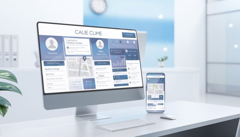 Site para clínica médica com páginas de especialidades, profissionais, localização, SEO e integração digital